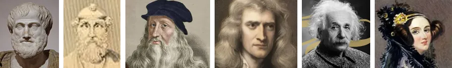 Images of famous historical polymaths